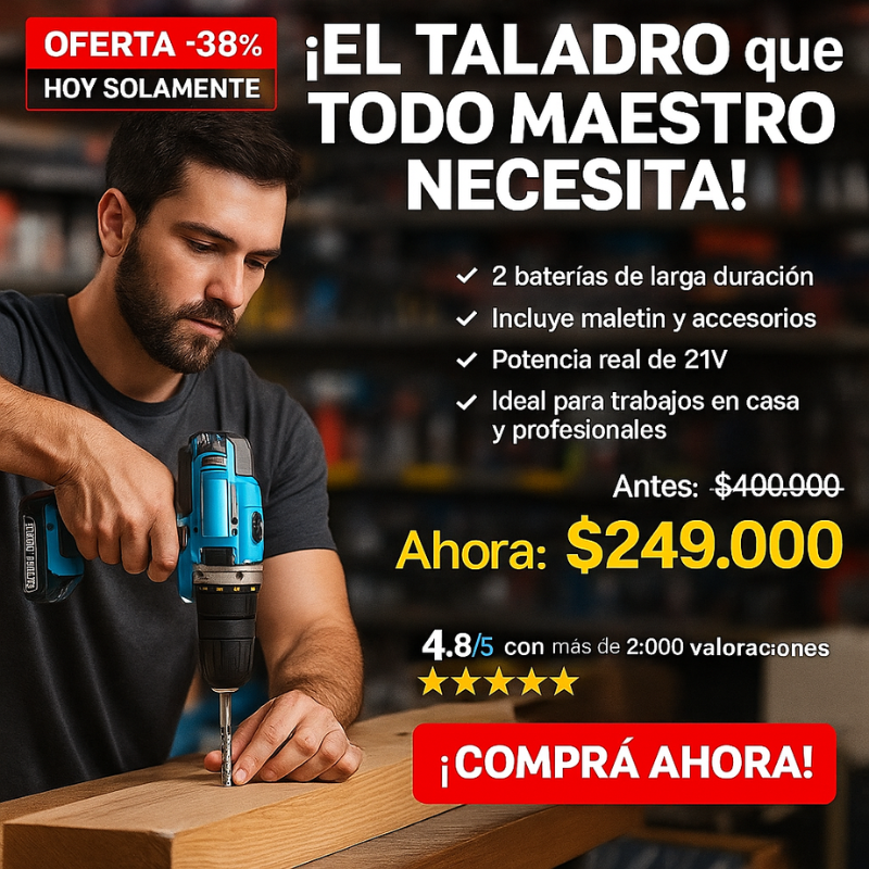 Taladro Inalámbrico 21V