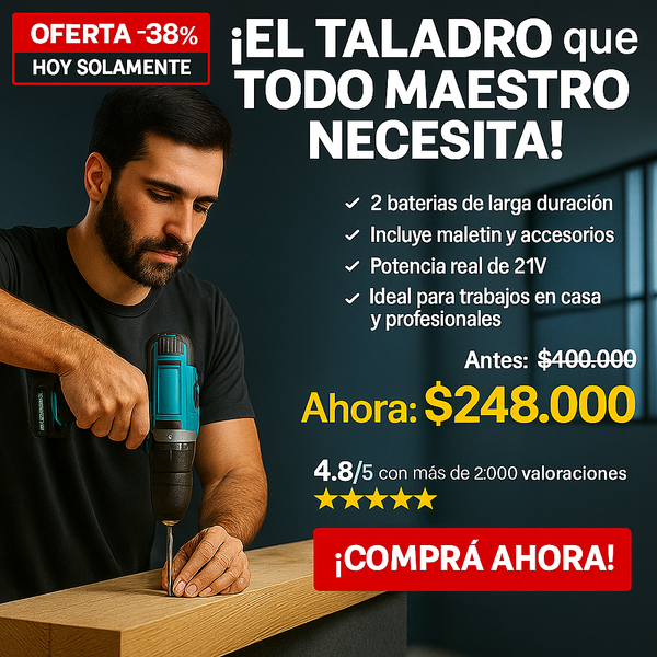 Taladro Inalámbrico [BLACK FRIDAY]